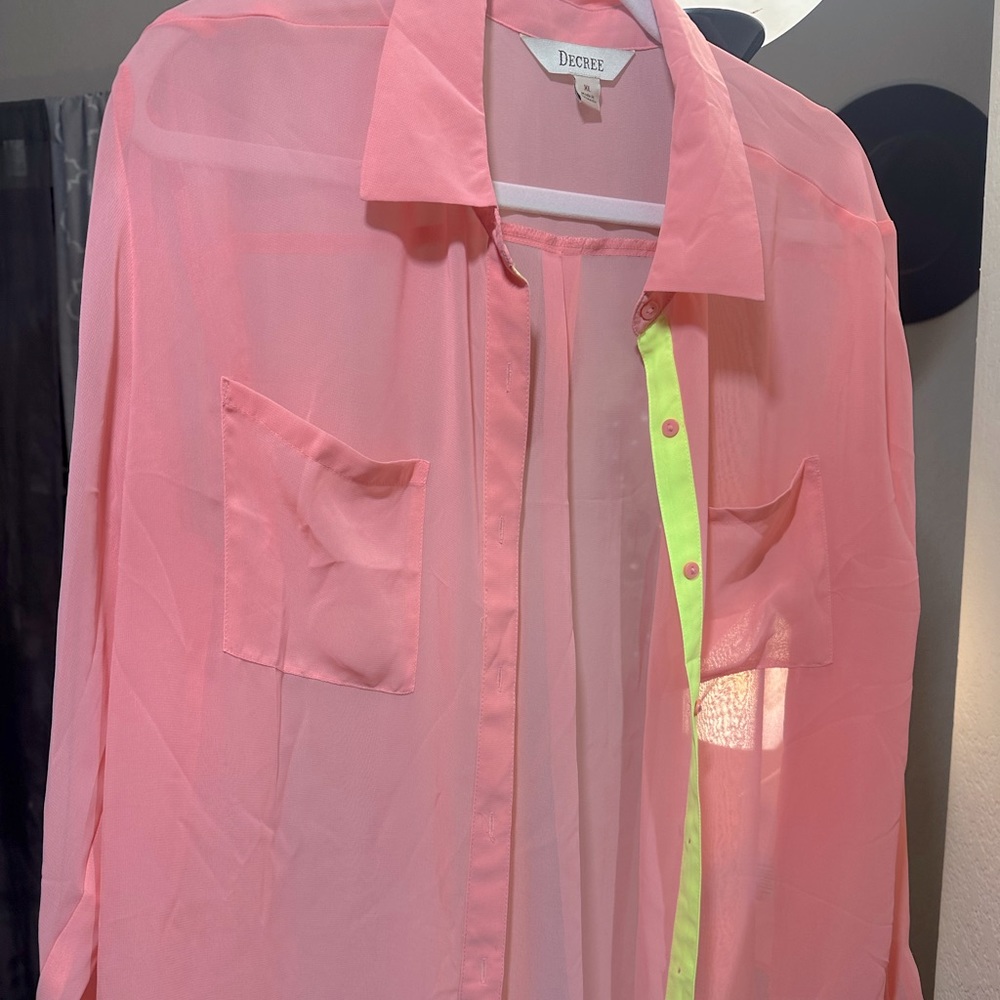 Sheer women’s button up